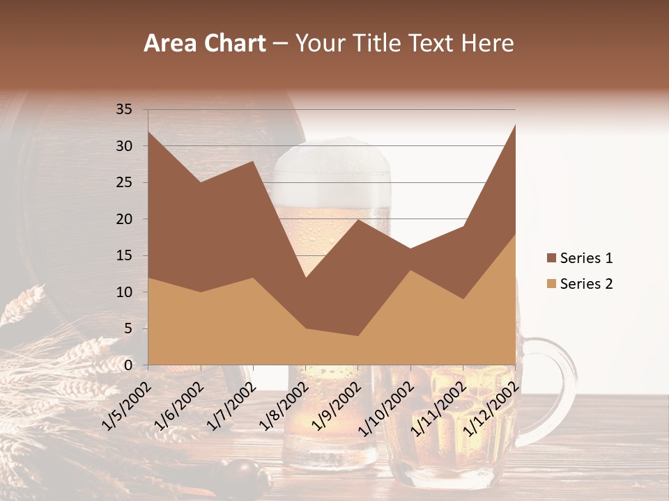 Copyspace Yellow Alcohol PowerPoint Template