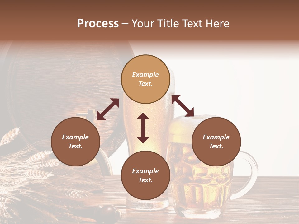 Copyspace Yellow Alcohol PowerPoint Template