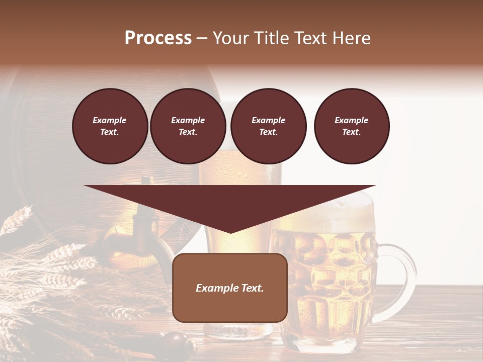 Copyspace Yellow Alcohol PowerPoint Template