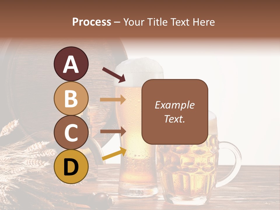 Copyspace Yellow Alcohol PowerPoint Template