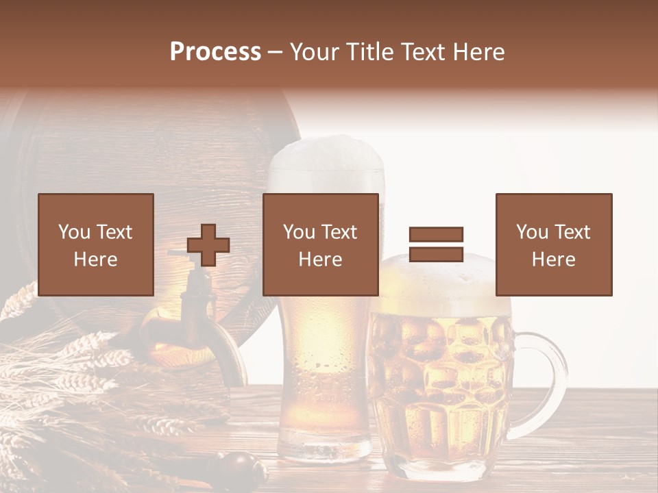 Copyspace Yellow Alcohol PowerPoint Template