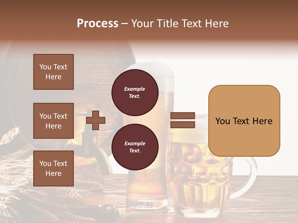 Copyspace Yellow Alcohol PowerPoint Template