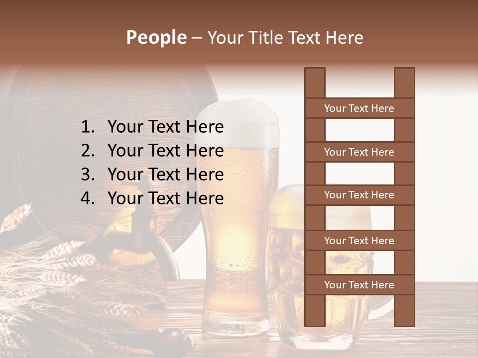 Copyspace Yellow Alcohol PowerPoint Template