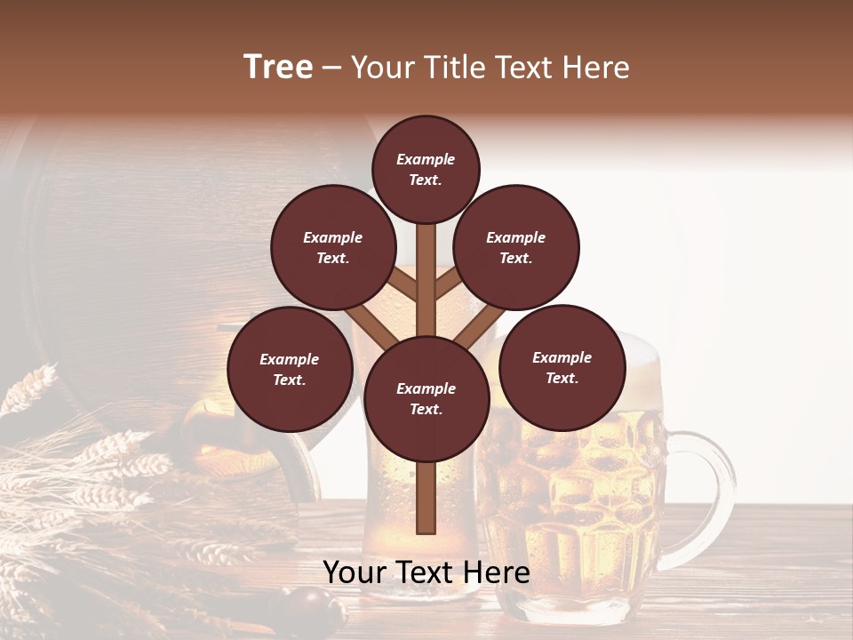 Copyspace Yellow Alcohol PowerPoint Template