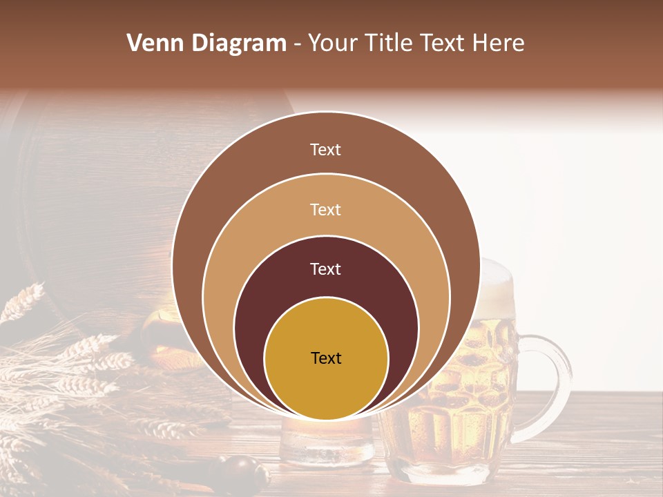 Copyspace Yellow Alcohol PowerPoint Template