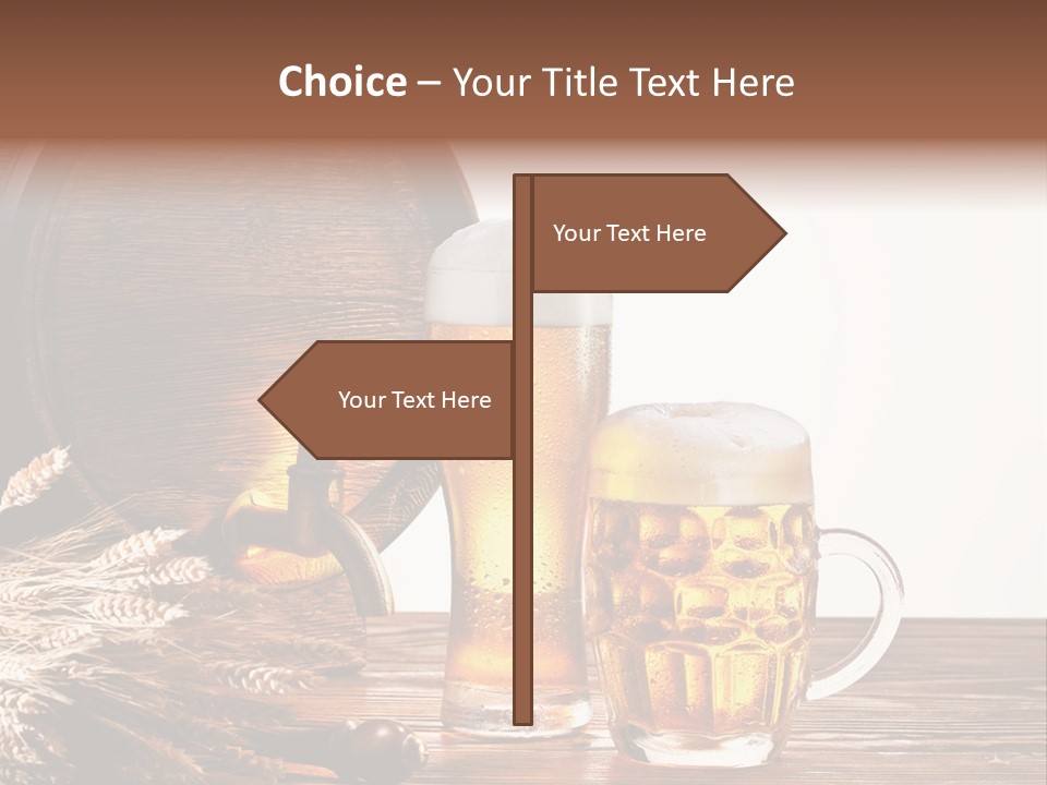 Copyspace Yellow Alcohol PowerPoint Template