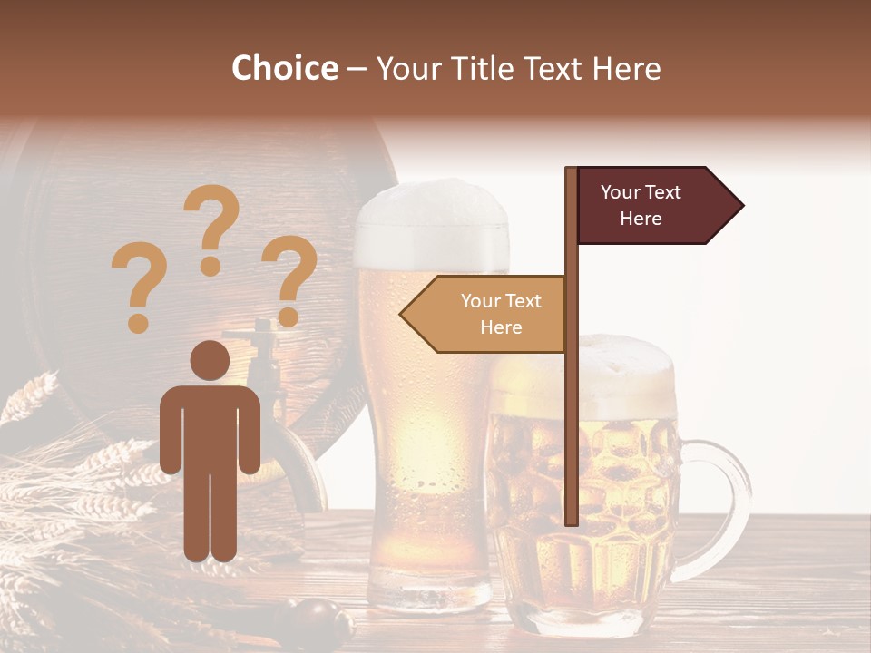 Copyspace Yellow Alcohol PowerPoint Template