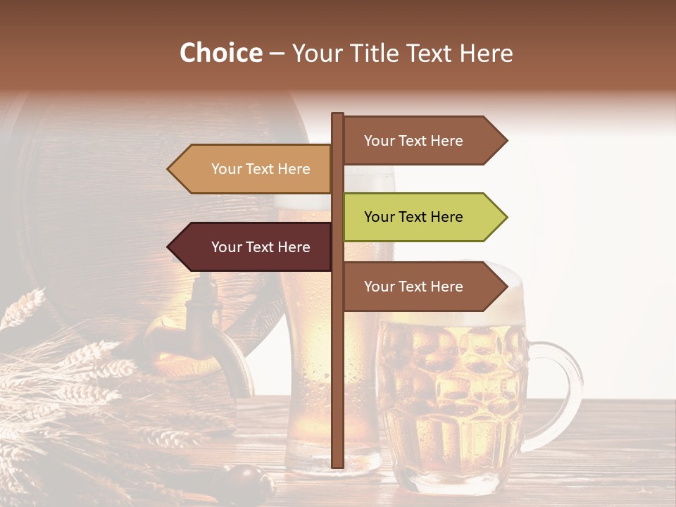 Copyspace Yellow Alcohol PowerPoint Template