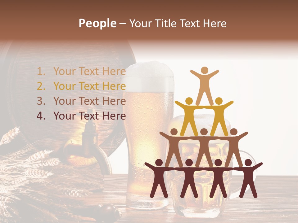 Copyspace Yellow Alcohol PowerPoint Template