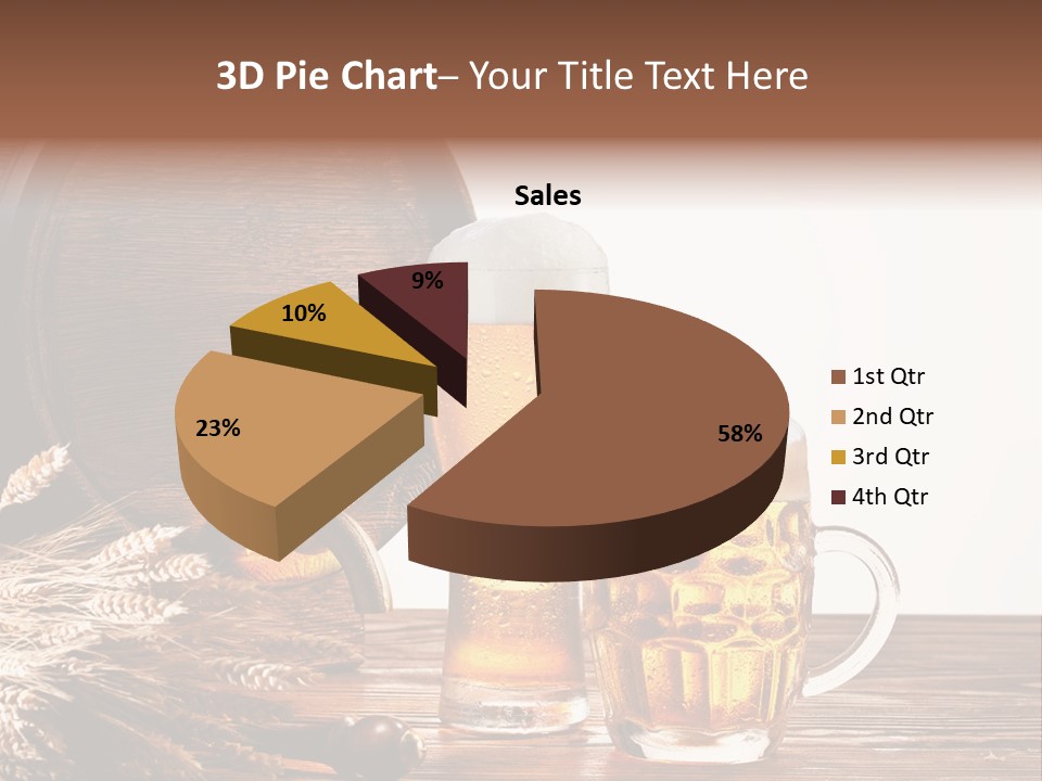 Copyspace Yellow Alcohol PowerPoint Template