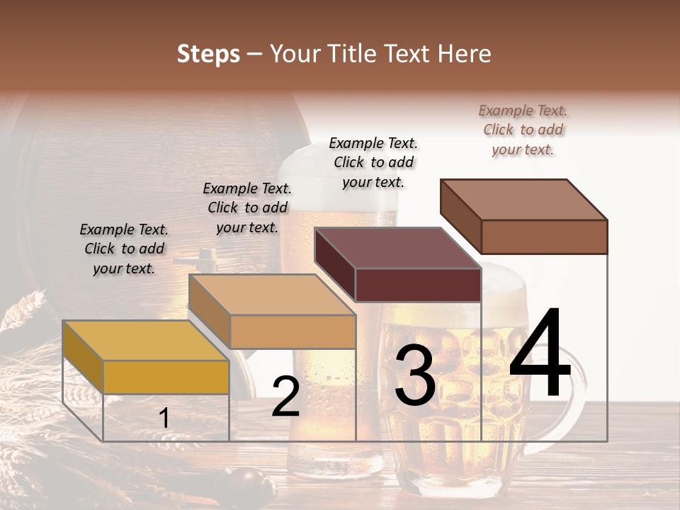 Copyspace Yellow Alcohol PowerPoint Template