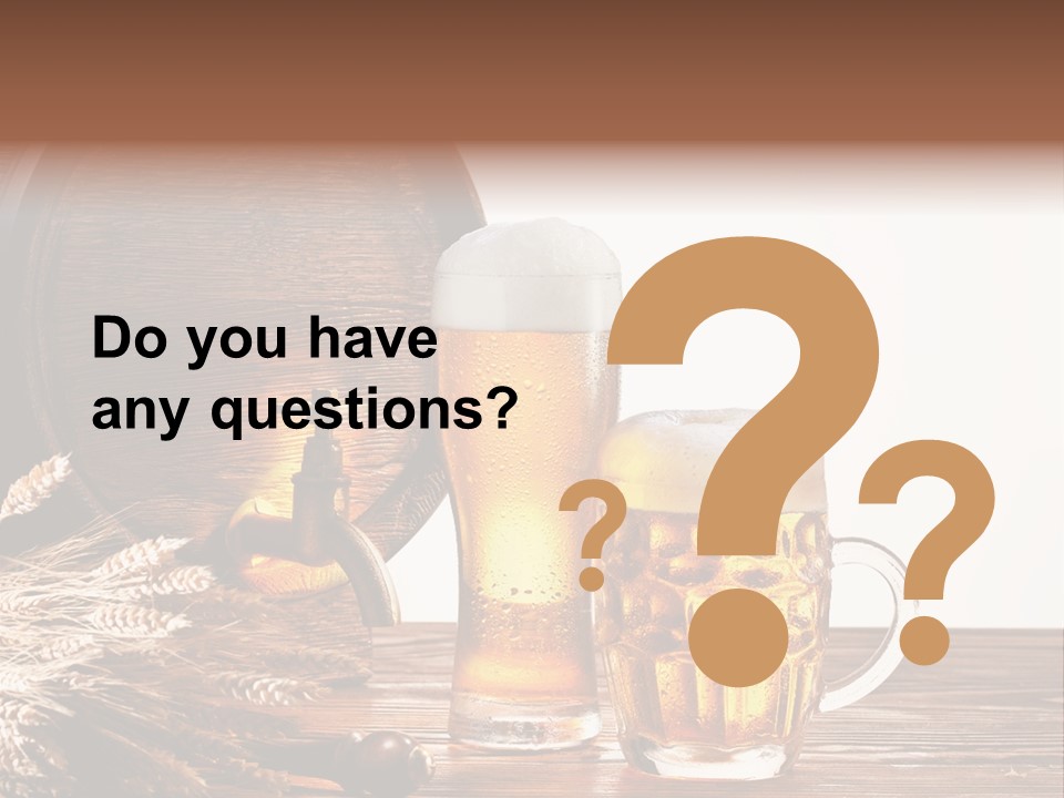 Copyspace Yellow Alcohol PowerPoint Template