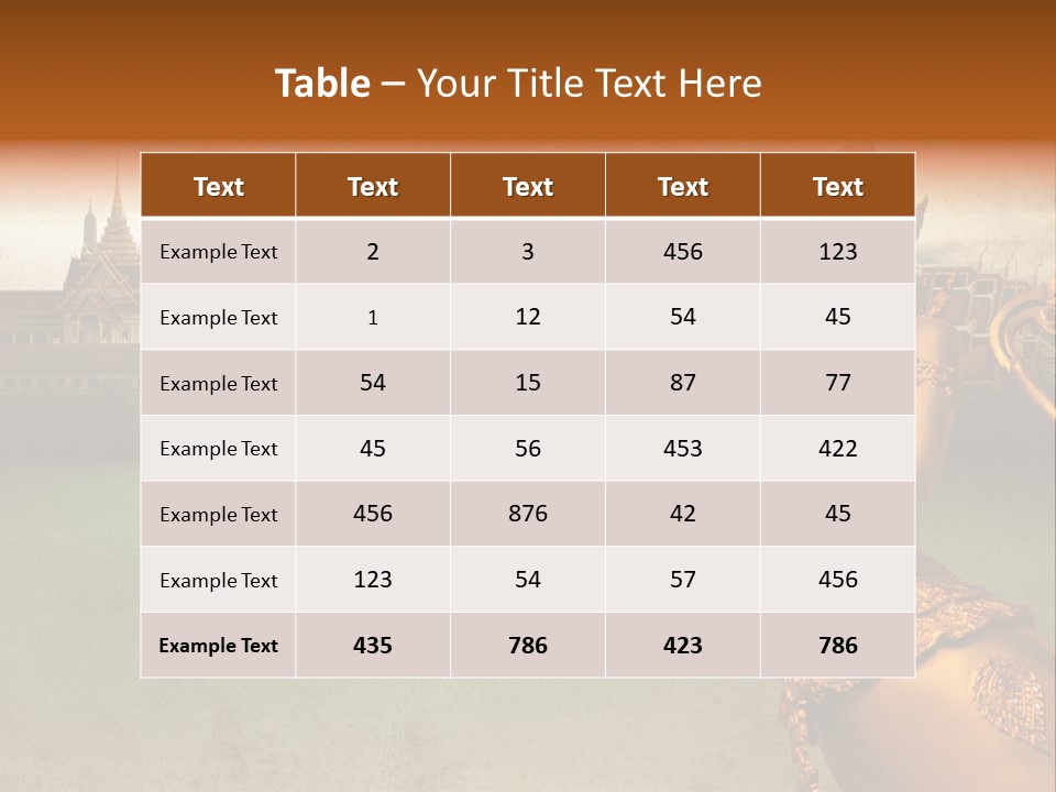 Siam Design Sheet PowerPoint Template