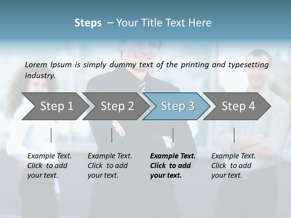 Stylish Aspirations Teamwork PowerPoint Template