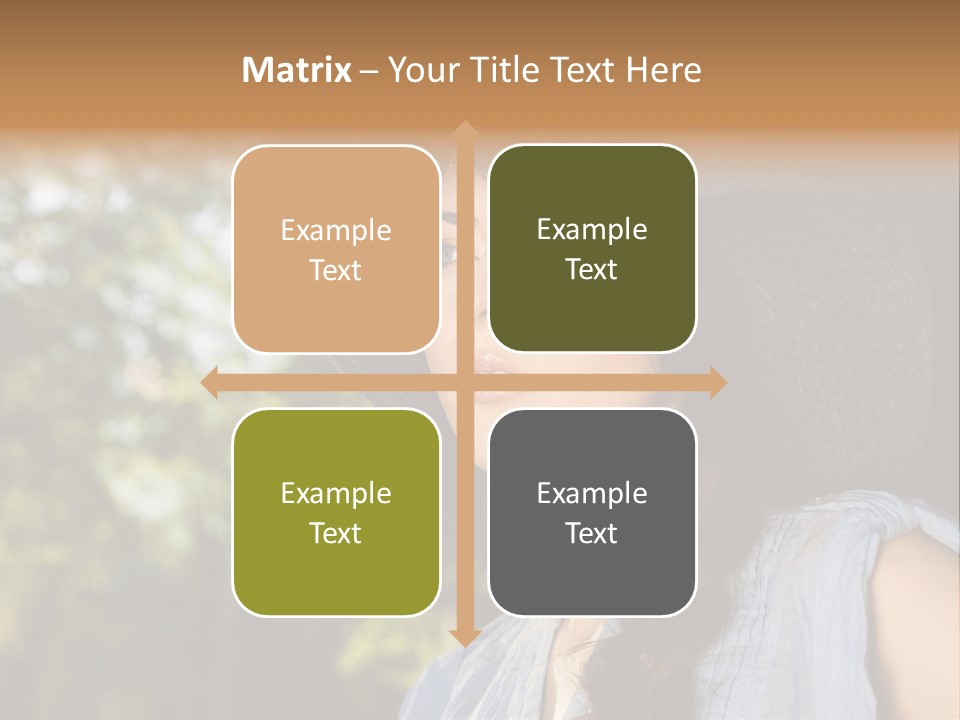 Beauty Posing Female PowerPoint Template