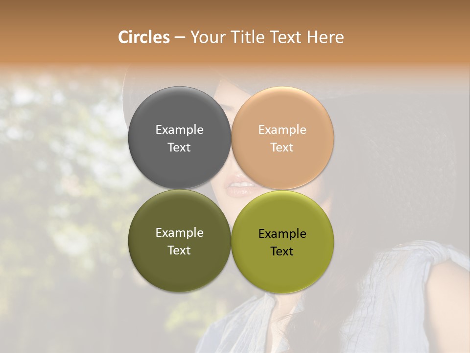 Beauty Posing Female PowerPoint Template