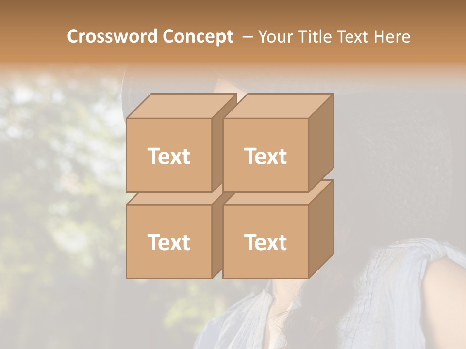 Beauty Posing Female PowerPoint Template