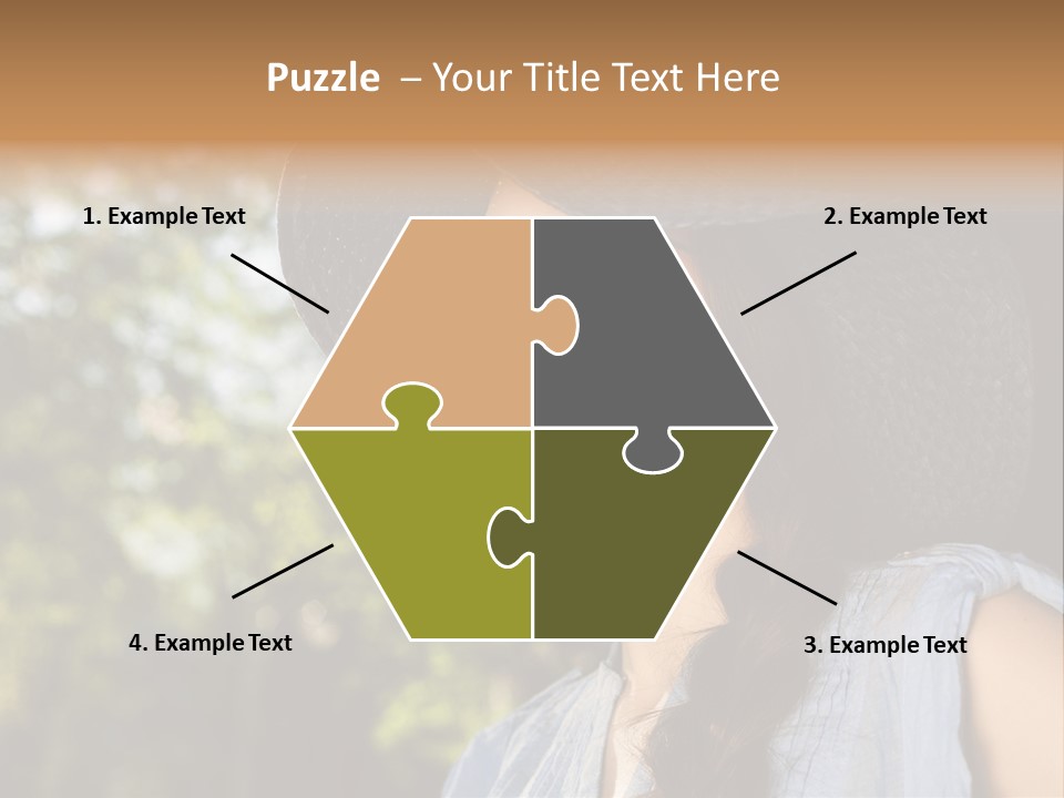 Beauty Posing Female PowerPoint Template