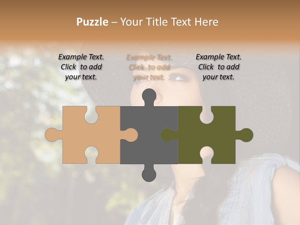 Beauty Posing Female PowerPoint Template