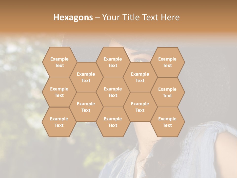 Beauty Posing Female PowerPoint Template