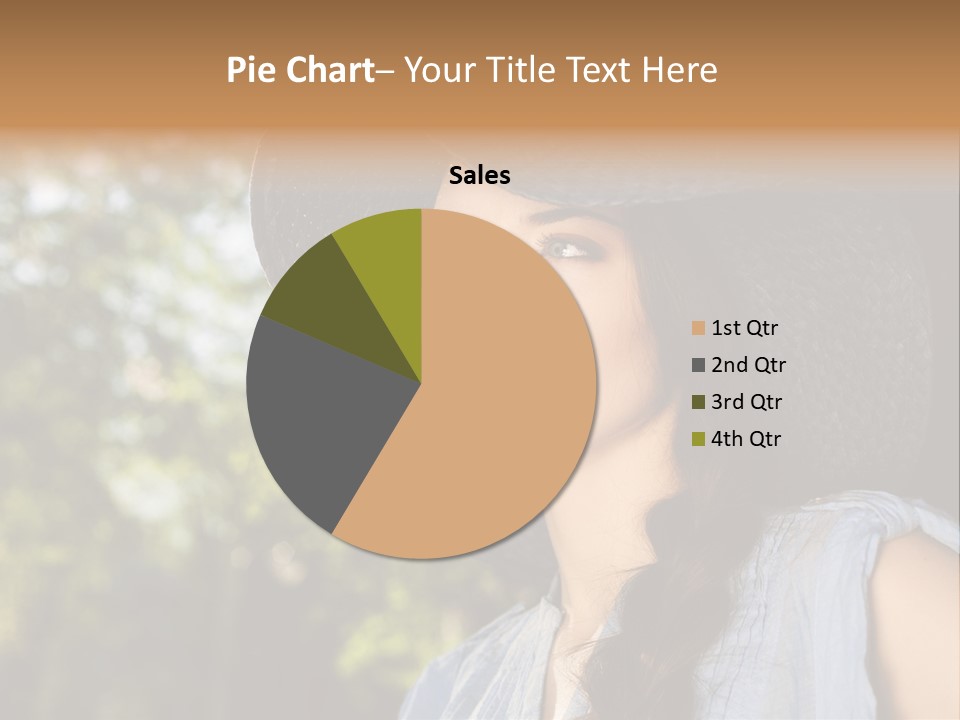 Beauty Posing Female PowerPoint Template