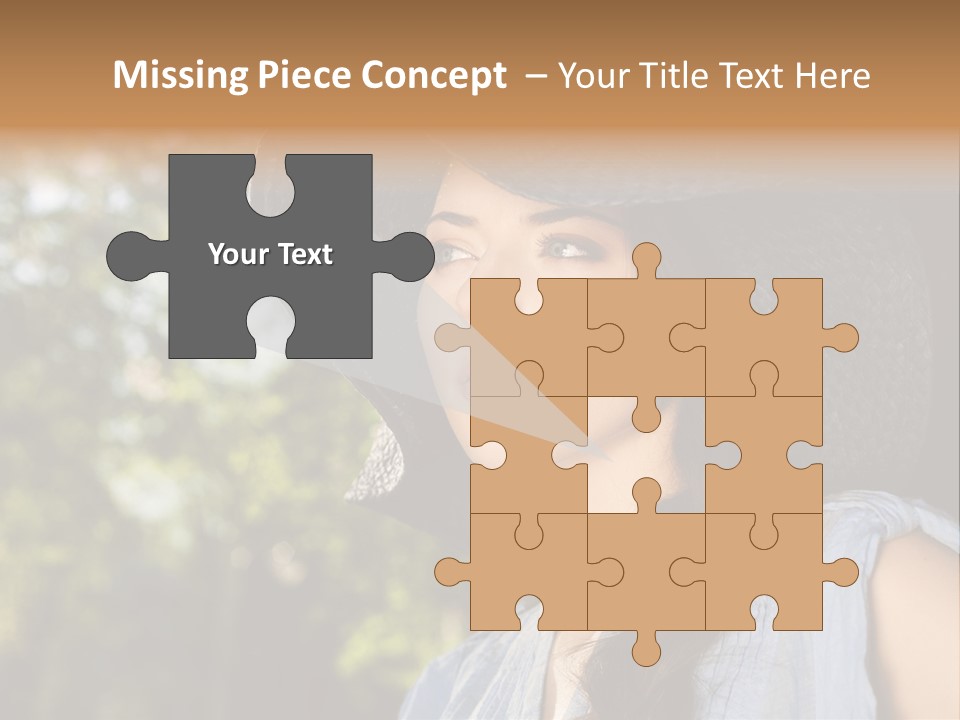 Beauty Posing Female PowerPoint Template