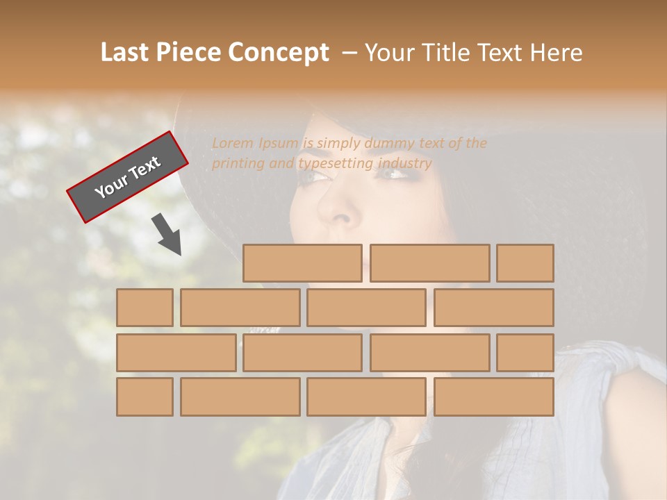 Beauty Posing Female PowerPoint Template