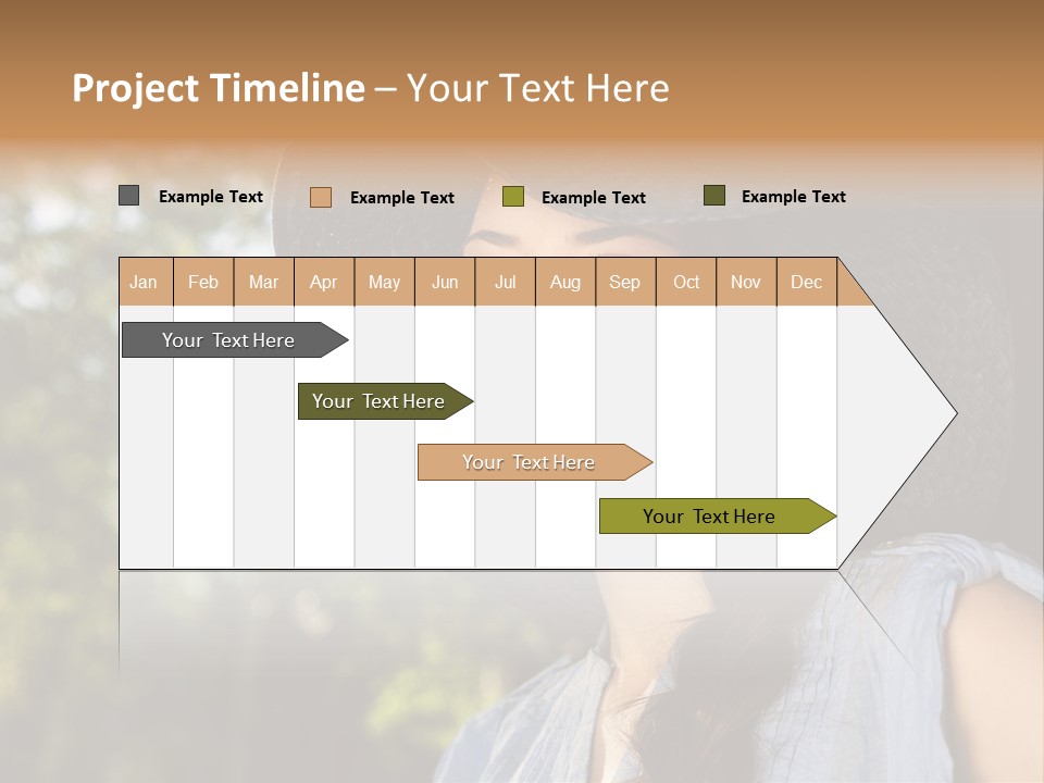 Beauty Posing Female PowerPoint Template