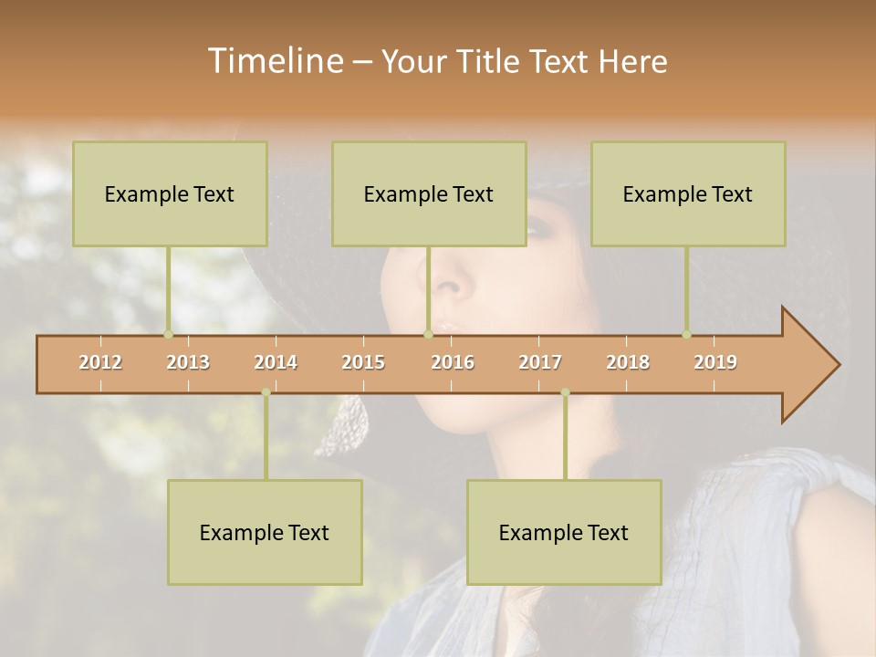 Beauty Posing Female PowerPoint Template