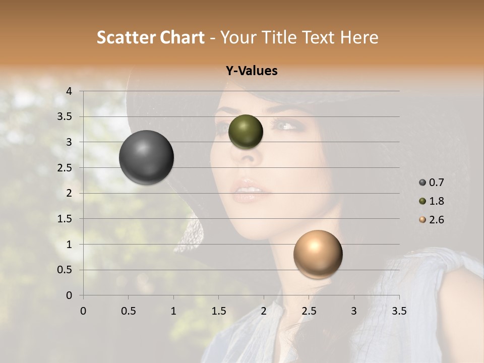 Beauty Posing Female PowerPoint Template
