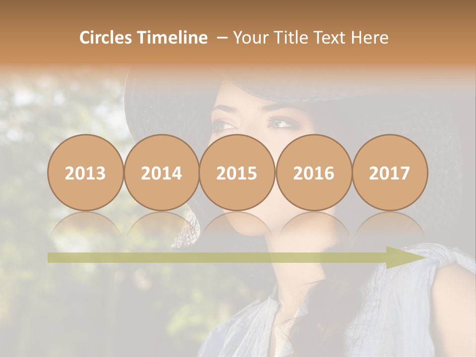 Beauty Posing Female PowerPoint Template