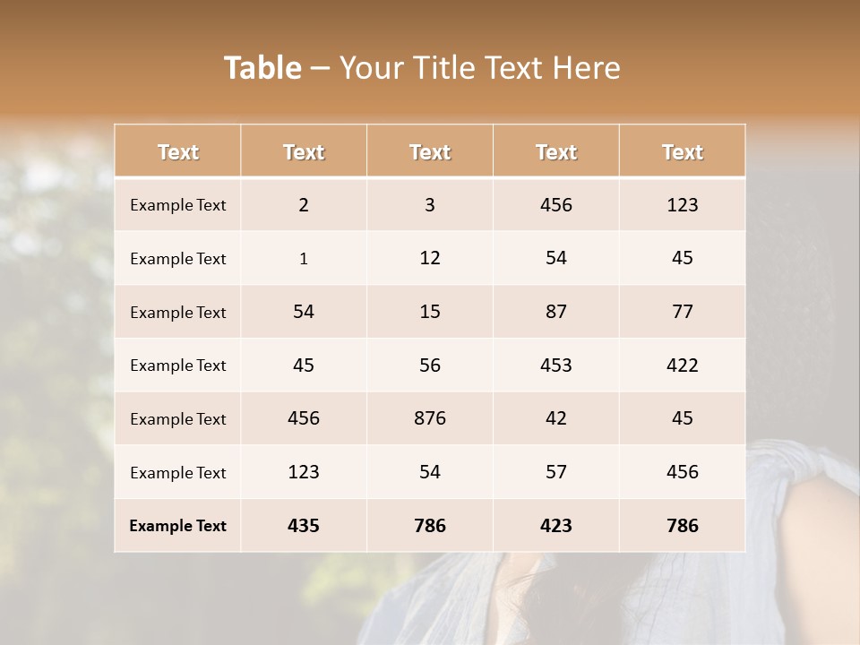 Beauty Posing Female PowerPoint Template