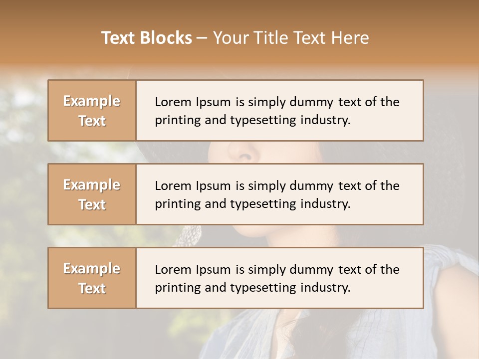 Beauty Posing Female PowerPoint Template