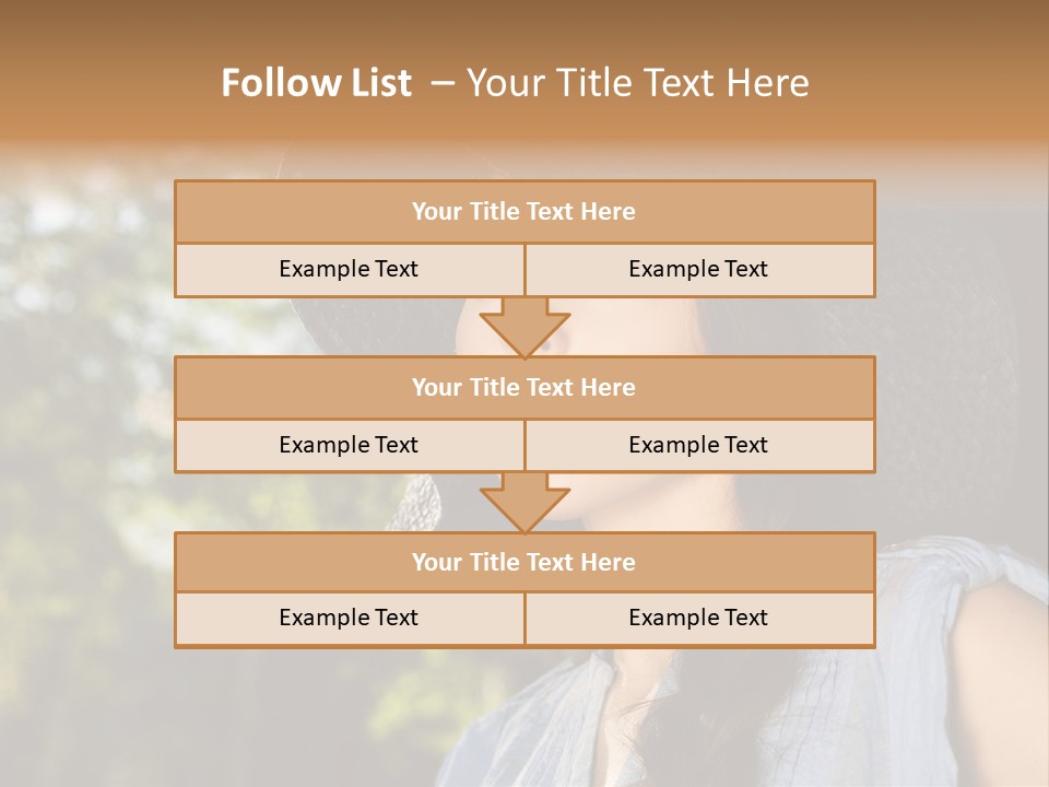 Beauty Posing Female PowerPoint Template