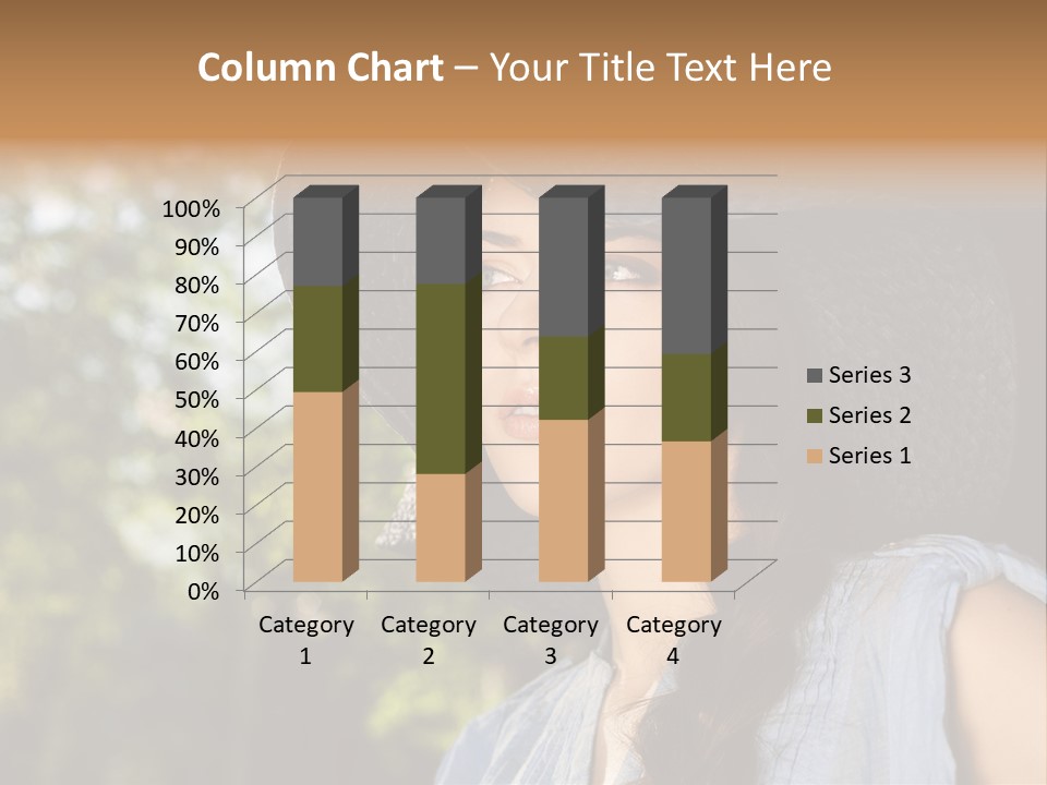 Beauty Posing Female PowerPoint Template