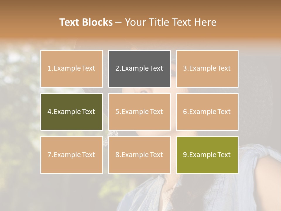 Beauty Posing Female PowerPoint Template