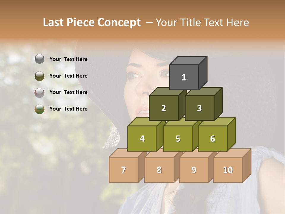 Beauty Posing Female PowerPoint Template