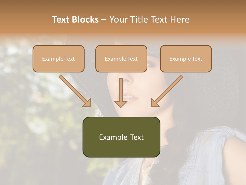 Beauty Posing Female PowerPoint Template