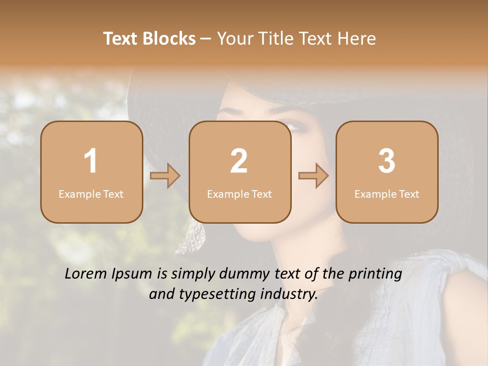 Beauty Posing Female PowerPoint Template