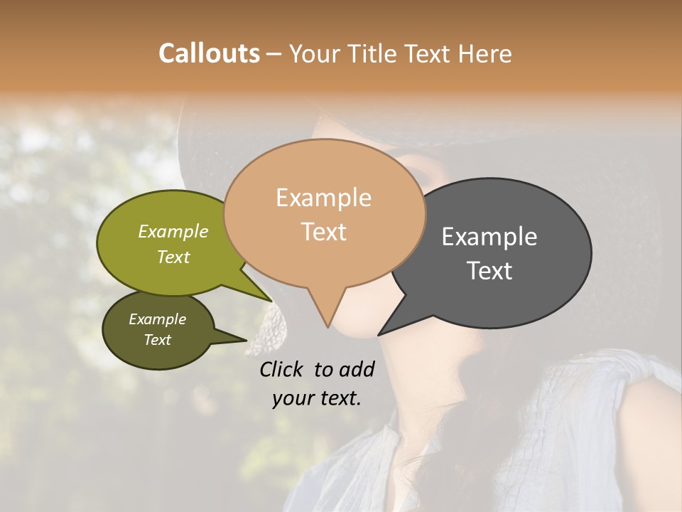 Beauty Posing Female PowerPoint Template