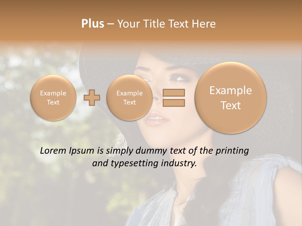 Beauty Posing Female PowerPoint Template