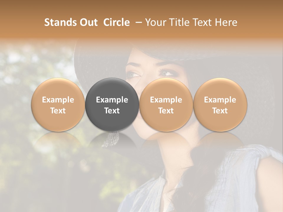 Beauty Posing Female PowerPoint Template