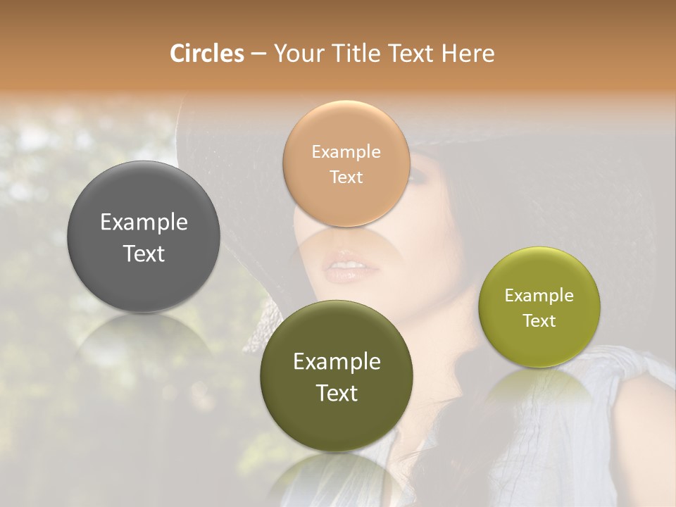 Beauty Posing Female PowerPoint Template