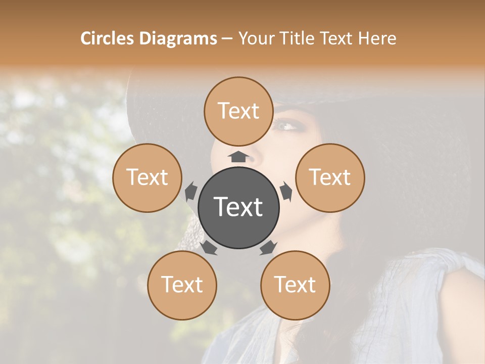 Beauty Posing Female PowerPoint Template