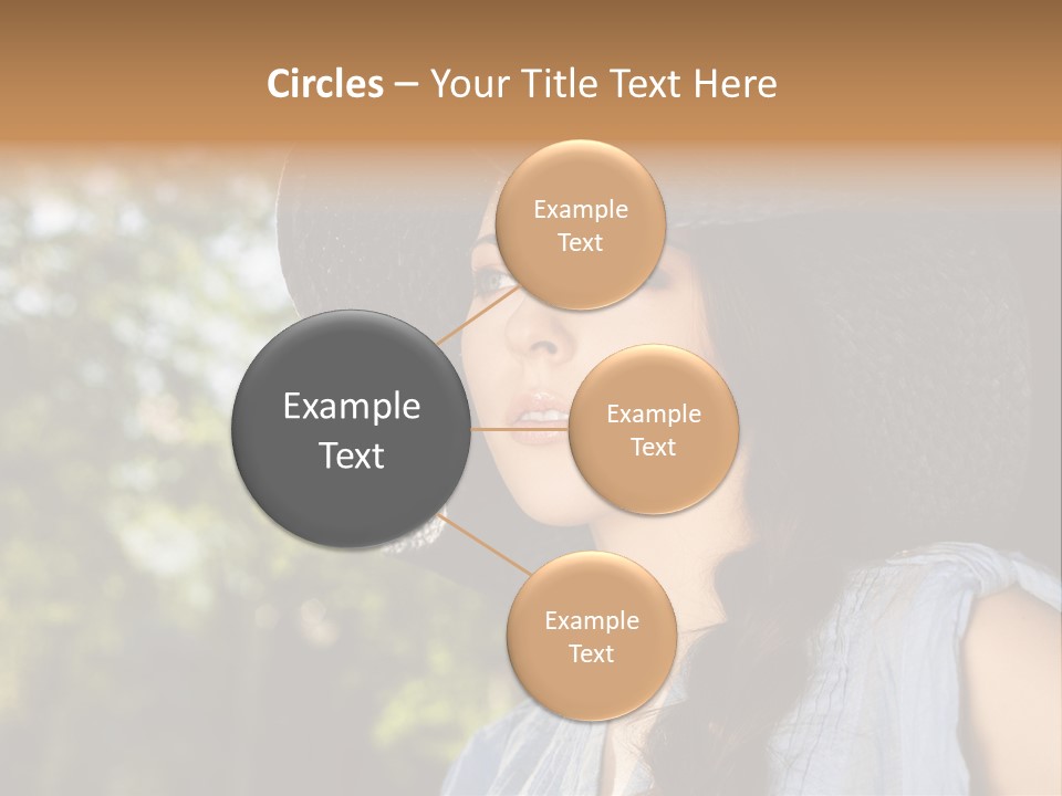 Beauty Posing Female PowerPoint Template