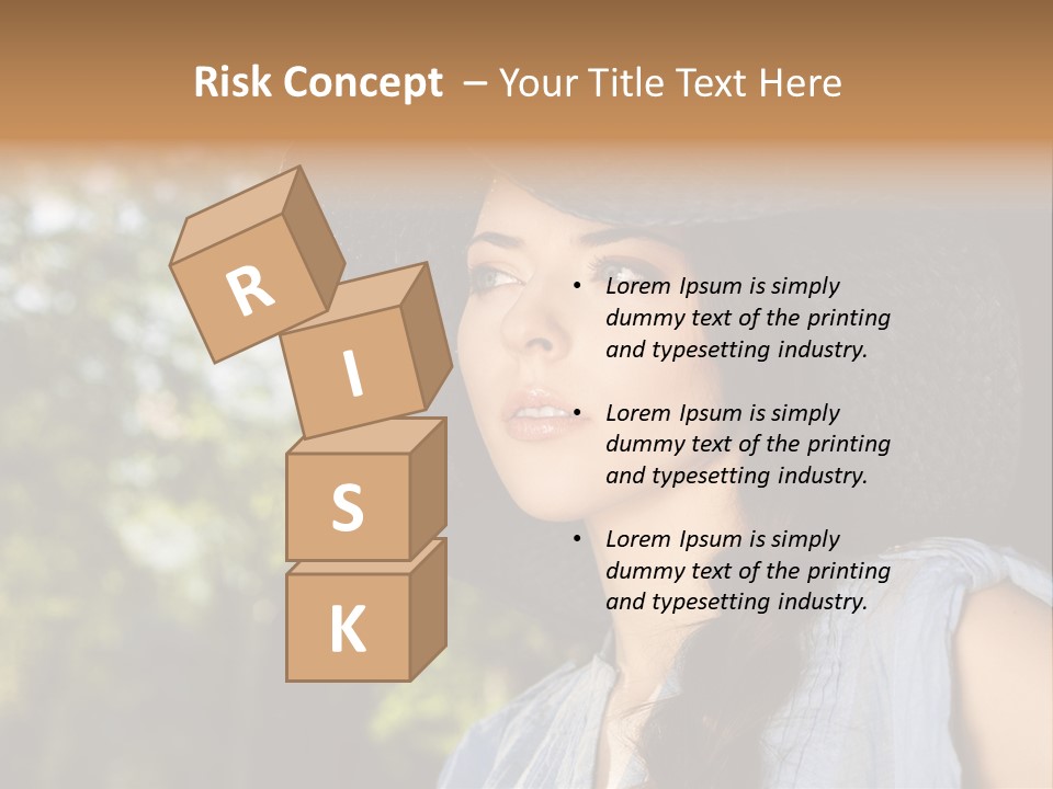 Beauty Posing Female PowerPoint Template