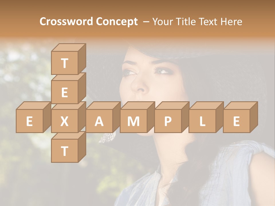 Beauty Posing Female PowerPoint Template