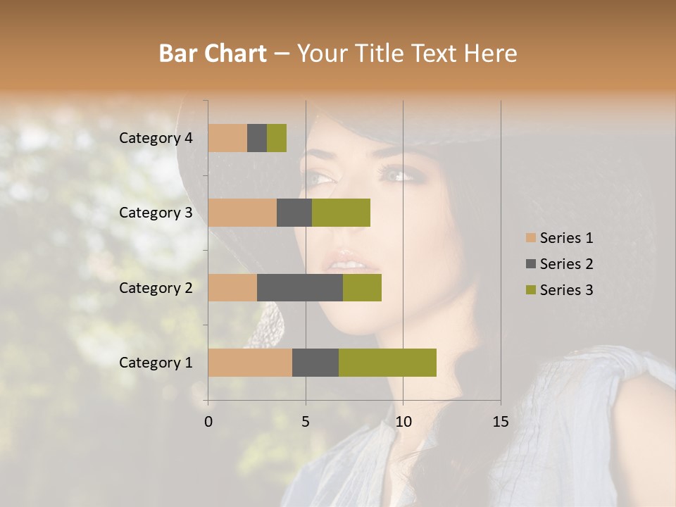 Beauty Posing Female PowerPoint Template