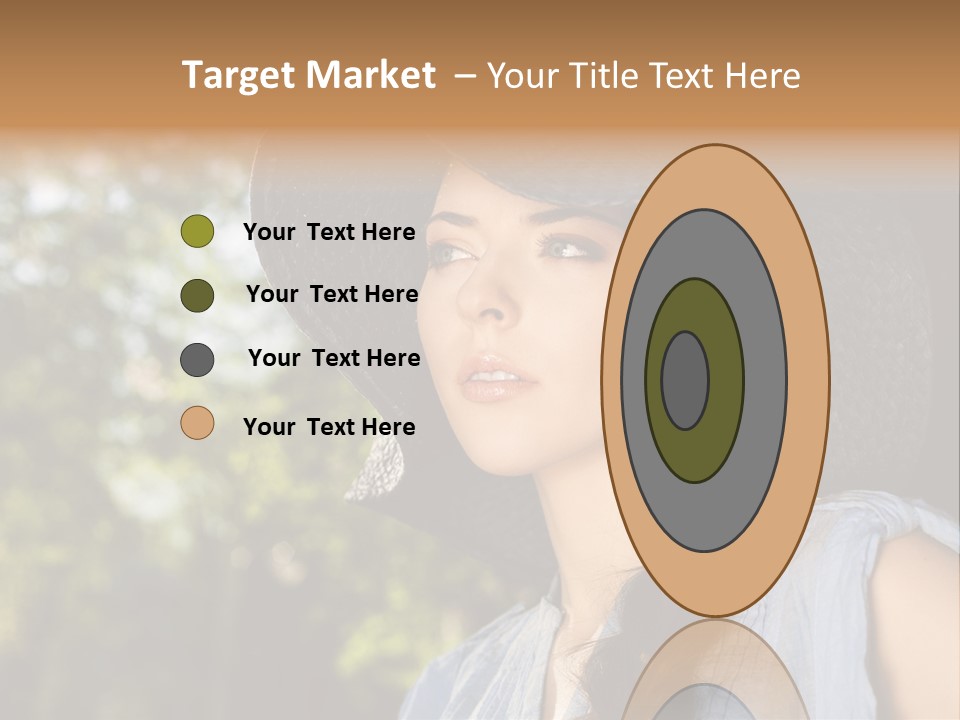 Beauty Posing Female PowerPoint Template
