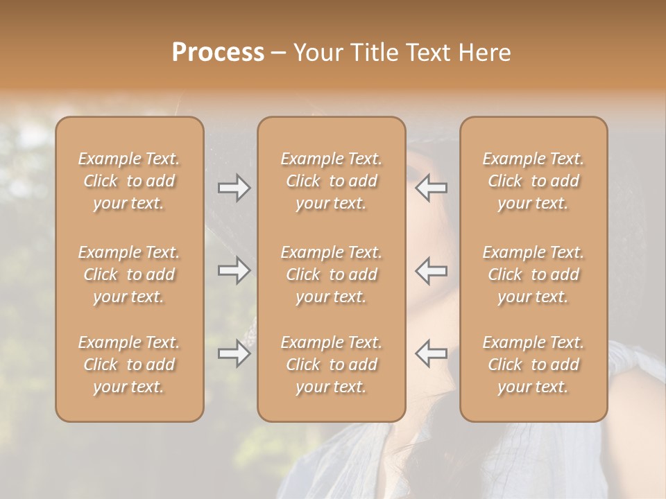 Beauty Posing Female PowerPoint Template